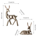 Decoração de Mesa Estátua Cervo 2 Peças em Resina