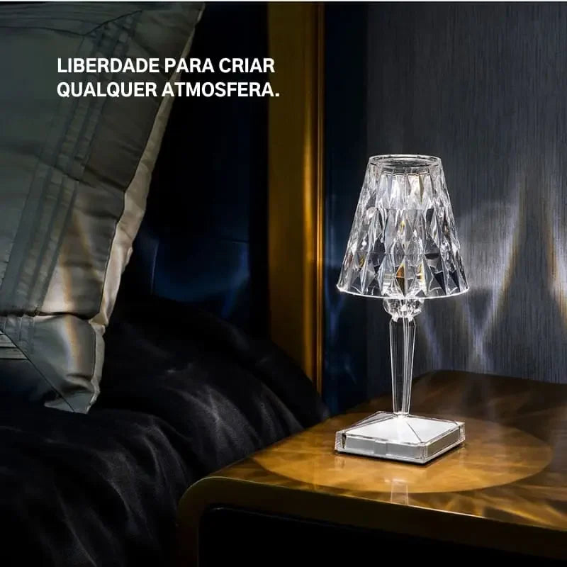 Luminária de Mesa de Led Sem Fio 3 em 1 Touch Utililar