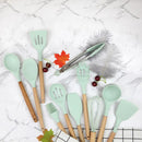 Conjunto Profissional com 12 Utensílios para Cozinha de Silicone Antiaderente